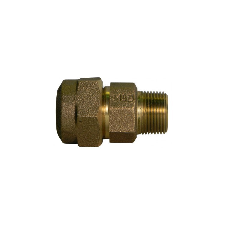 AY McDonald 74753-3Q-34 Adapter Lead Free Brass 3/4 Inch SIDR7 Q PEP x MPT 5182-266