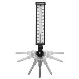 Ashcroft A935AF6 Thermometer Industrial 30 to 300 Degrees Fahrenheit 3-1/2 Inch