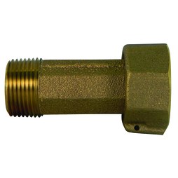 AY McDonald 74620-5812X238 Meter Coupling 1/2 Inch Swivel x Male Lead Free Straight 74620-5812X238