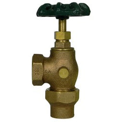 AY McDonald 72025-134 Angle Stop Valve Lead Free Brass 1x3/4 Inch FlarexFemale with Drain