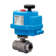 Bonomi 8E067-003-1/2 Ball Valve 1/2 Inch Stainless Steel NPT Full Port 100-240 Volt Electric Actuator