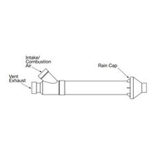 Bradford White 2394406901 Vent Kit Concentric 3 Inch for EF Series Gas Water Heater