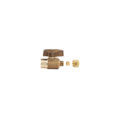 BrassCraft KTR04X-R KT Series 1/2 x 1/4 in. Sweat x OD Compression Lever Handle Straight Supply Stop Valve in Rough Brass