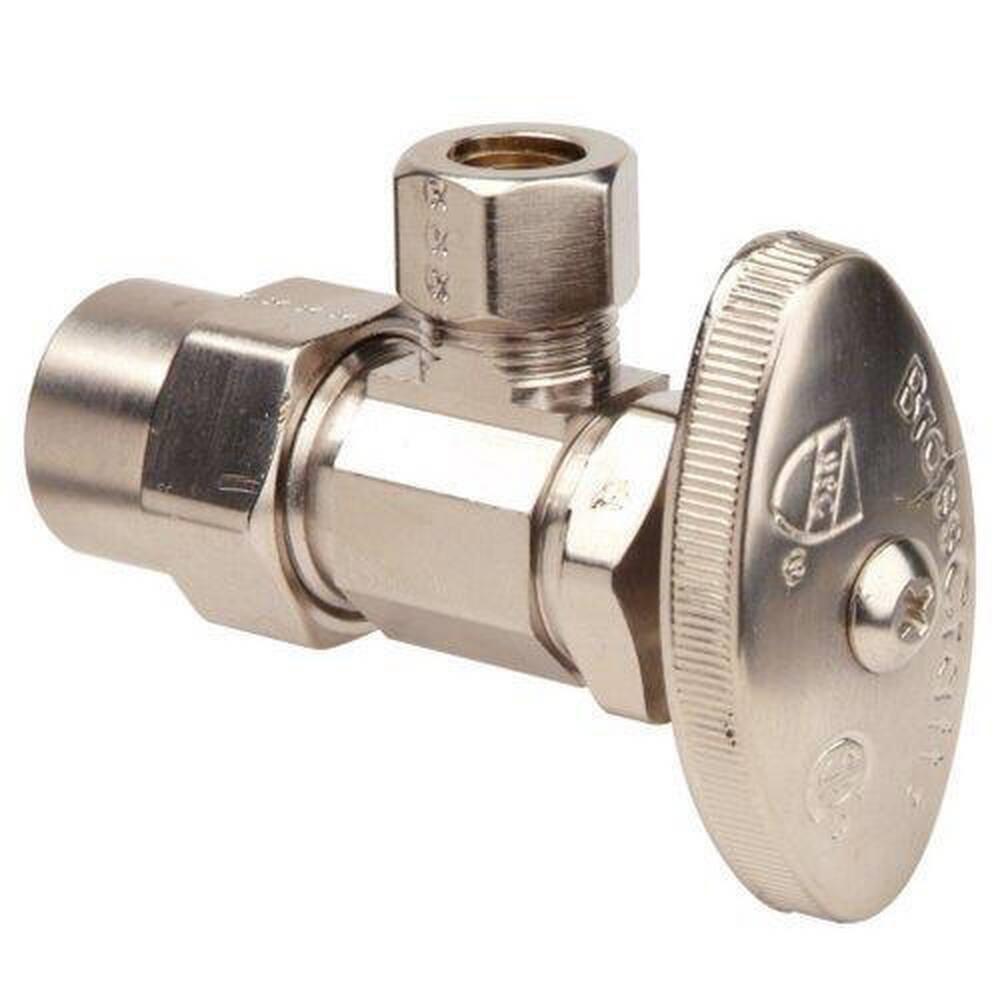 BrassCraft PR19X-NS 1/2 x 3/8 in. Solvent Weld x OD Compression Knurled Angle Supply Stop Valve