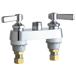 Chicago Faucet 895-LESXKAB Service Faucet 4CC 2 Lever Chrome