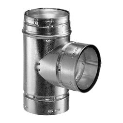 Duravent 7GVT Vent Tee Standard 7 Inch Galvanized/Aluminum