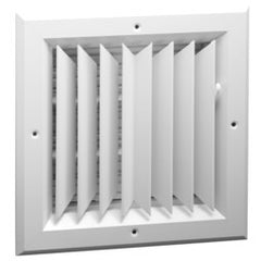 Hart & Cooley A502OB-8X8W Ceiling Diffuser 2 Way Opposed Blade 8 x 8 Inch Bright White