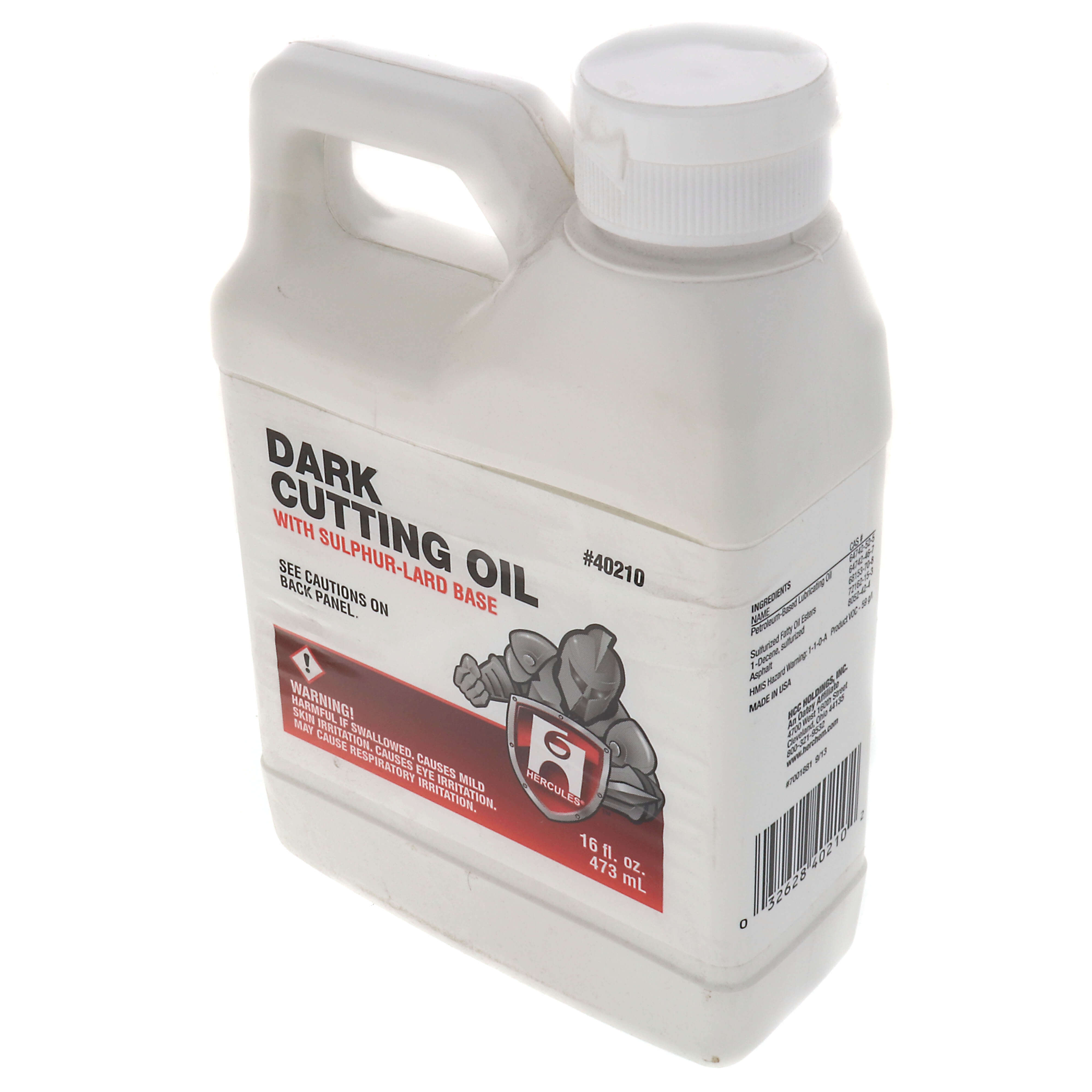 Hercules 40210 Cutting Oil Liquid 1 Pint Dark Brown