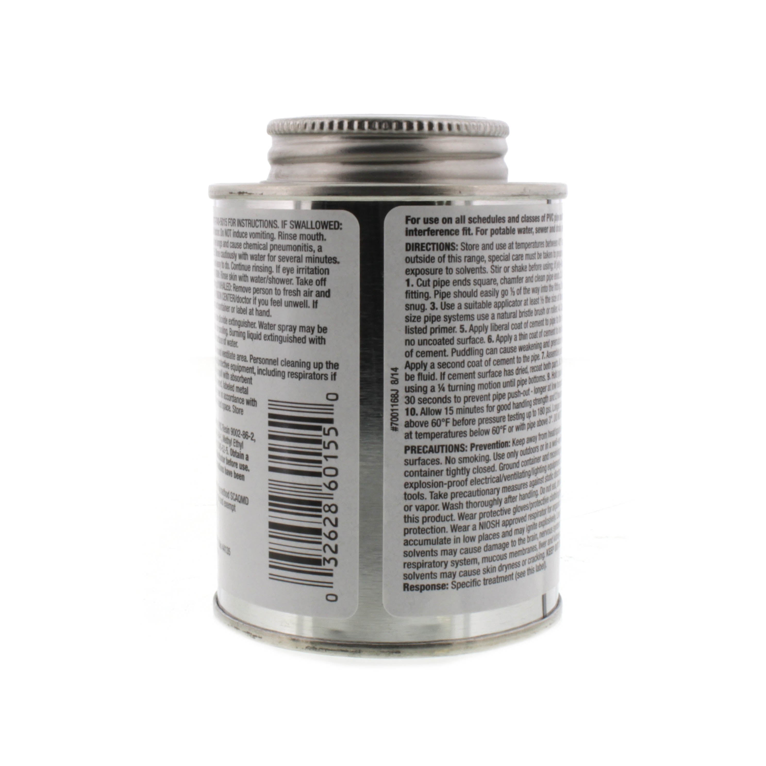 Hercules 60155 Solvent Cement Clear Heavy Duty 1/2 Pint for PVC