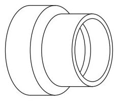 IPEX 397364 Reducing Coupling PVC Flue Gas Venting 3 x 2 Inch Hub x Hub 1738