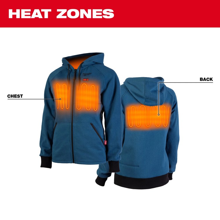 Milwaukee Tool 336BL-21S Heated Hoodie M12 Womens Kit Blue S