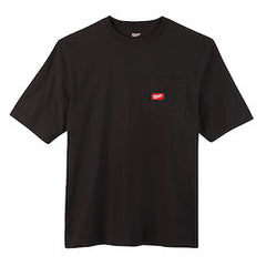 Milwaukee 601B-XL Heavy Duty Pocket T-Shirt - Short Sleeve - Black XL