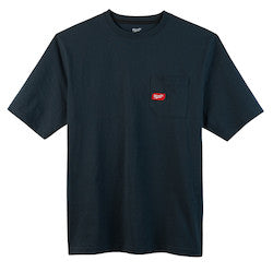 Milwaukee 601BL-2X Heavy Duty Pocket T-Shirt - Short Sleeve - Blue 2X