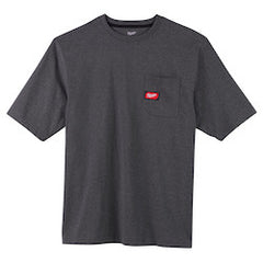 Milwaukee 601G-3X Heavy Duty Pocket T-Shirt - Short Sleeve - Gray 3X