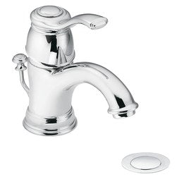 Moen 6102 Lavatory Faucet Kingsley 1 Lever ADA Chrome 1.5 Gallons per Minute Low Arc