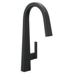 Moen S75005BL Nio Single Handle Pull Down Kitchen Faucet in Matte Black