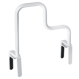 Moen DN7005W Grab Bar Multi Grip Glacier ADA Clamps on Tub Wall Aluminum