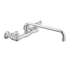 Moen 8119 Kitchen Faucet M-Dura Wall Mount 2 Lever ADA Chrome 2 Hole