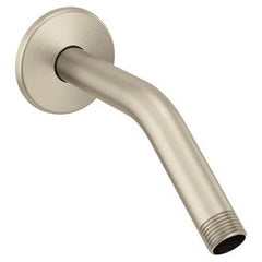 Moen S134BN Shower Arm Brushed Nickel 7-1/2 Inch 1/2 Inch IPS S134BN