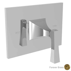 Newport Brass 4-2574BP/01 Pressure Balance Valve Trim Joffrey Rectangle 1 Lever Forever Brass PVD ADA Depth 4-1/4 Inch