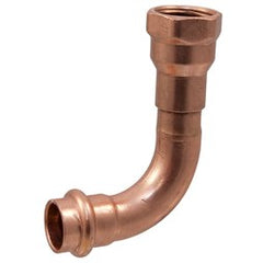 Nibco PC6073-112 Elbow 90 Degree 1-1/2 Inch Wrot Copper Press x Female PC607-3