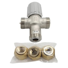 Honeywell Home AM100C-UT-1LF Mixing Valve AM-1 1/2 Inch Lead Free Union Threaded 150 Pounds per Square Inch 70-180 Degrees Fahrenheit