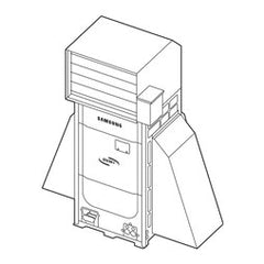 Samsung LACH-SR Guard Low Ambient Cooling Right Side Small/Large Chassis Galvanized Steel for DVMS Outdoor Units 24-3/4L x 21-4/7W x 49-3/4H Inch