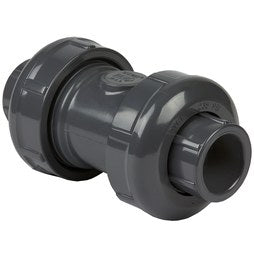 Spears 2239-005 Check Valve 1/2 PVC True Union Ball Socket/Threaded Viton 235 PSI 73 DEG F