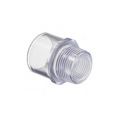 Spears 436-015L Adapter 1-1/2 Inch Clear PVC MIPT x Socket Schedule 40