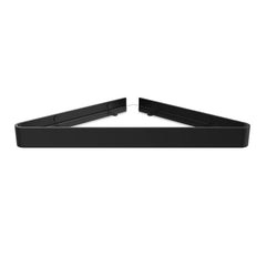 Swan CNRSHELF.002 Shelf Corner Black Metal/Glass 9-5/8 Inch