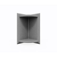 Swan SS07211.203 Soap Dish Corner Ash Gray Wall Mount