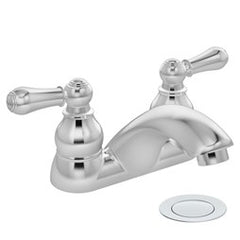 Symmons SLC4712PP Lavatory Faucet Allura Centerset 4 Inch 2-Lever ADA Polished Chrome 1.0GPM