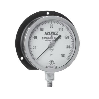 Trerice 500XB4502LA30/60 500X Vacuum Pressure Gauge 30 in Hg to 60 psi 1/4 in Connection