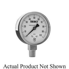 Trerice 800B2002BA200 800B Dry Utility Pressure Gauge 0 to 200 psi Pressure 1/4 in MNPT Connection