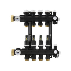 Uponor A2670301 Manifold Assembly EP Heating with Flow Meter 3 Loop 14 x 11-3/5 x 2-7/10 Inch Plastic