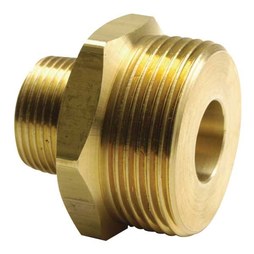 Uponor A4143225 Straight Adapter Threaded Brass R32 Male x R25 Male