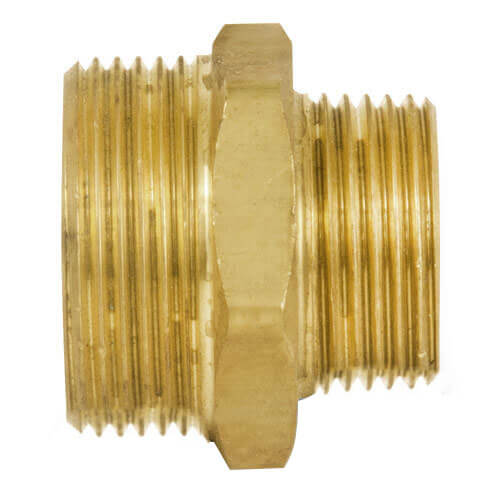 Uponor A4143225 Straight Adapter Threaded Brass R32 Male x R25 Male