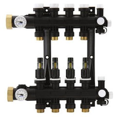 Uponor A2670701 Manifold Assembly EP Heating with Flow Meter 7 Loop 14 x 19-1/2 x 2-7/10 Inch