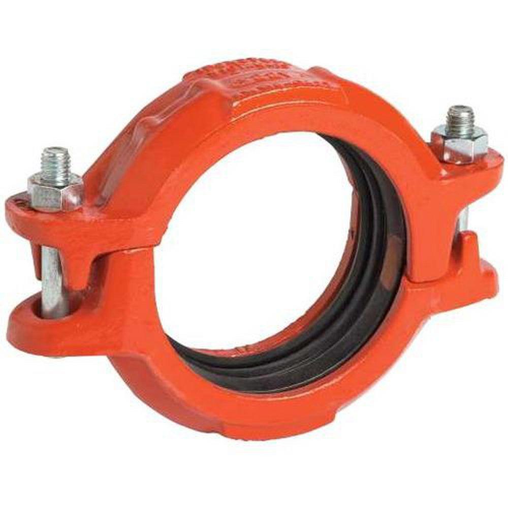 Victaulic C080307PM0 Style 307 8 Inch Orange Enamel Grooved Transition Coupling