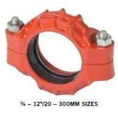 Victaulic L006077PE1 Coupling Flexible 3/4 Inch Groove Ductile Iron Orange 077 1000PSI