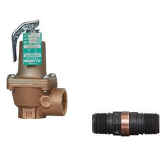 Watts Regulator 174A-45-34FS Relief Valve Water Pressure with Flood Sensor 3/4 Inch Female Bronze 45PSI 250 Degrees Fahrenheit