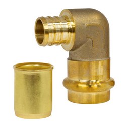 Webstone H-16823W Elbow with Stiffener 3/4 Inch Lead Free Brass Press x PEX F1807