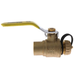 Webstone 50313W Ball Valve Lead Free Brass 3/4 SweatxHose Full Port