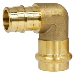 Webstone H-36844W-R Elbow 90 Degree 1 x 3/4 Inch Lead Free Brass Press x PEX F1960