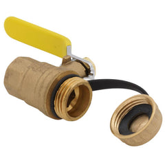 Webstone 40312W Ball Valve Lead Free Brass 1/2 FIPxHose with Cap Full Port