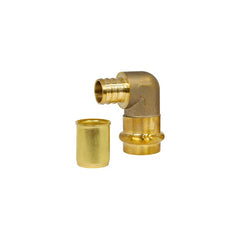 Webstone H-16823W-R Elbow with Stiffener 3/4 x 1/2 Inch Lead Free Brass Press x PEX F1807