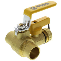 Webstone 50613W Ball Valve Lead Free Brass 3/4 Sweat with Drain Full Port