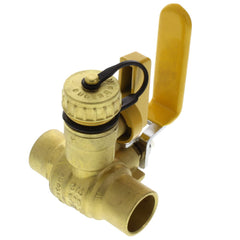 Webstone 50613W Ball Valve Lead Free Brass 3/4 Sweat with Drain Full Port