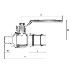 Webstone H-80133W Ball Valve 3/4 Inch PRS X F1807 250PSI