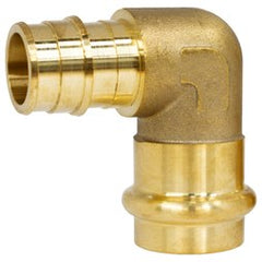 Webstone 36844W Transition Fitting Elbow 1 Pressures x F1960 Lead Free Bronze PEX 90 Degree